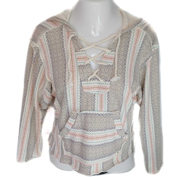 Billabong Tops - Billabong Boho Destressed Pullover Hoodie Top